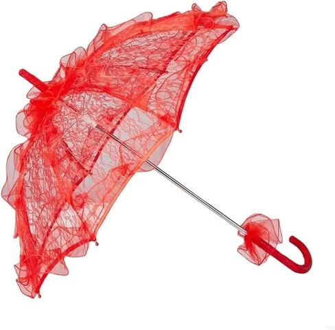 Wedding Lace Parasol Women Lace Protective Parasol with Flower Pattern for Various Formal Occasion Photo Accessory in Saudi Arabia