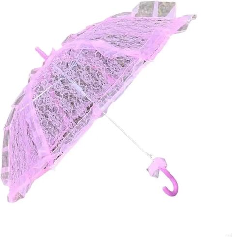 Wedding Lace Parasol Women Lace Protective Parasol with Flower Pattern for Various Formal Occasion Photo Accessory in Saudi Arabia