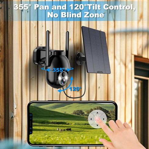 كاميرا مراقبة خلوية SeeVision 4G LTE، بدون شبكة WiFi مع بطاقة SIM مدمجة، كاميرات أمان تعمل بالطاقة الشمسية لاسلكية في الهواء الطلق تتميز بدقة 3MP 2K HD، كشف حركة PIR، رؤية ليلية ملونة، محادثة ثنائية الاتجاه in Kuwait