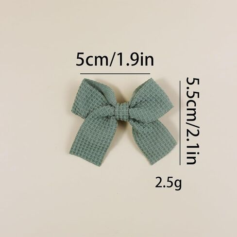 20PCS Baby Girl Dog Gift Wrap Hair Bow Clips Barrettes Multicolor Textured Bow Barrettes for Girls, Daily Wear Hair Accessories Alligator Clip for Little Girls Toddler Kids Teens in Kuwait