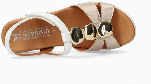 صندل Mephisto Sallie Wedge للنساء، سحر بلاتيني (نظام مقاسات الأحذية الأمريكية، للبالغين، للنساء، رقمي، متوسط، 9) in Kuwait