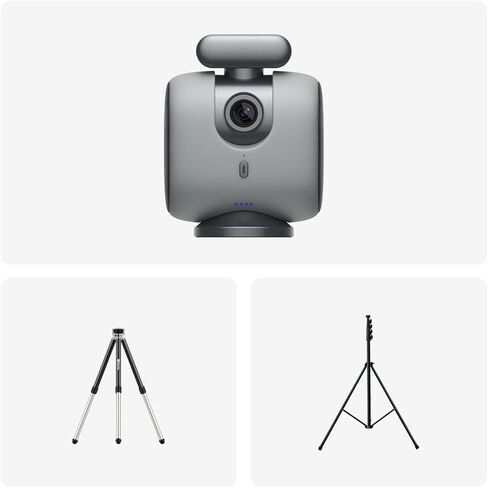 مجموعة XbotGo Chameleon الرياضية الاحترافية - كاميرا حركة تعمل بالذكاء الاصطناعي مع نظام تتبع Gimbal، تتبع الفريق واللاعب، فيديو COMS 4K، دوران 360 درجة، 120 درجة FOV، بث مباشر (جرافيت لافا) in Kuwait