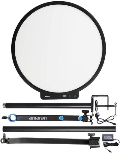 Amaran Verge Max Kit (US) with Multi-Control Options and Amaran Verge Stand Adapter-Black Bundle (5 Items) in Kuwait