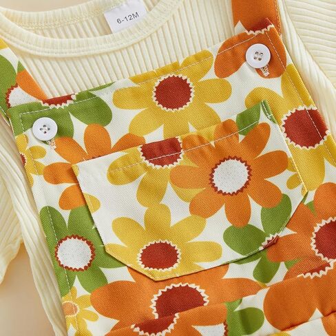 Nyapruwe Toddler Girls Summer Outfit Short Sleeve Ribbed T-Shirt and Bib Suspender Overalls Shorts Set Kid 2Pcs Clothes in Saudi Arabia