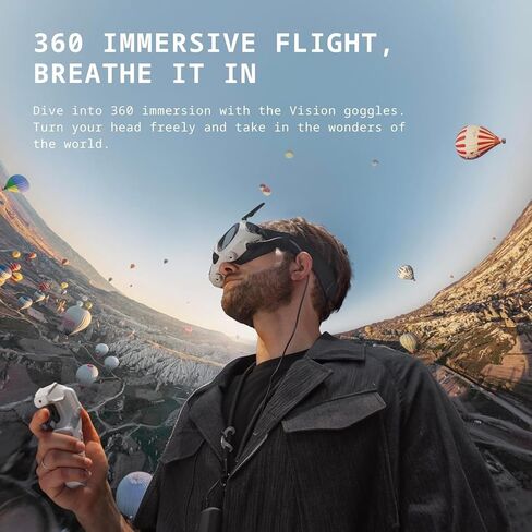Antigravity A1 Infinity Bundle 8K 360 Drone | Vision Goggles + Grip Motion Controller, 3 High-Capacity Batteries, Obstacle Avoidance (DE001-03) + 64GB Card + Landing Pad + More (29pc Bundle) in Saudi Arabia