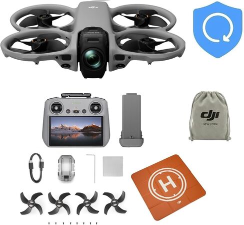 DJI Avata 360 (RC 2)، طائرة بدون طيار بزاوية 360 درجة مع تصوير 1 بوصة بدقة 8K 360 درجة لتصوير FPV والتصوير الجوي، طائرة بدون طيار بكاميرا 360 درجة مع واقي المروحة. تتضمن RC 2 مع شاشة مدمجة للتحكم الدقيق، وخطة رعاية NYC لمدة عام والمزيد in Kuwait