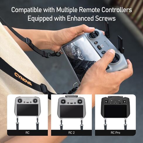 حبل تحكم عن بعد من CYNOVA لـ DJI RC 2 وRC Pro، حزام رقبة Mini 5 Pro، متوافق مع Mini 4 Pro/Mini 3 / DJI Flip/Mavic 4 Pro/Air 3S، ملحقات وحدة التحكم بالطائرة بدون طيار in Kuwait