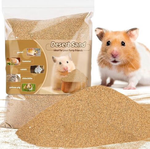 Sukh Hamster Desert Sand 15oz - حمام رمل ناعم للزواحف Crab Dwarf Hamster Chinchilla Gerbil Turtle as zoo med repti sand sand bled repding supplies struplies reftlies kids reft in Kuwait
