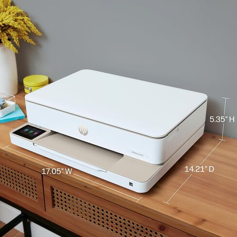 طابعة HP Envy 6155 اللاسلكية النافثة للحبر الملونة الكل في واحد، Portobello، الطباعة، المسح الضوئي، النسخ، الطباعة المزدوجة الأفضل للمنزل، تجربة 3 أشهر من الحبر الفوري، قادرة على الذكاء الاصطناعي (C2WR7A) in Kuwait