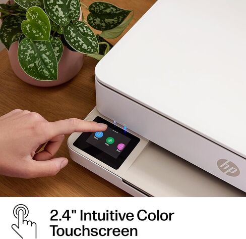 طابعة HP Envy 6155 اللاسلكية النافثة للحبر الملونة الكل في واحد، Portobello، الطباعة، المسح الضوئي، النسخ، الطباعة المزدوجة الأفضل للمنزل، تجربة 3 أشهر من الحبر الفوري، قادرة على الذكاء الاصطناعي (C2WR7A) in Kuwait