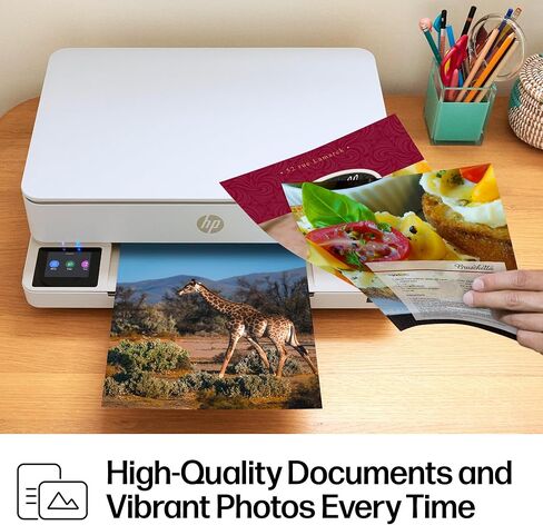 طابعة HP Envy 6155 اللاسلكية النافثة للحبر الملونة الكل في واحد، Portobello، الطباعة، المسح الضوئي، النسخ، الطباعة المزدوجة الأفضل للمنزل، تجربة 3 أشهر من الحبر الفوري، قادرة على الذكاء الاصطناعي (C2WR7A) in Kuwait