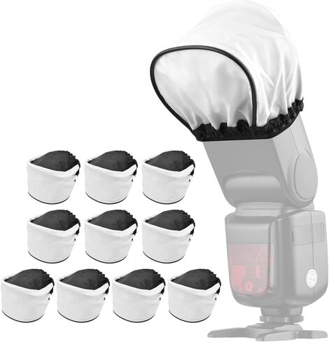 Tangxi Flash Diffuser Light Softbox، غطاء موزع فلاش صغير ناعم ومرن عالمي لمصباح يدوي للتصوير الفوتوغرافي وسرعة الكاميرا (4 قطع) in Kuwait