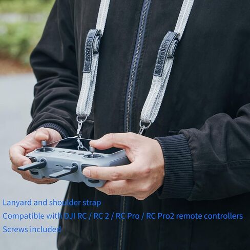 SMALLRIG Shoulder Strap for DJI RC, RC 2, RC Pro, and RC Pro2, Featuring Silicone Protection, Screw Connection, Widened Shoulder Strap, and Quick-Release Design - 5978 in Kuwait