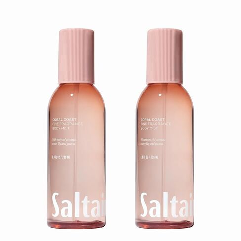 Saltair Body Mist 2 Pack - رائحة رائعة ، ضباب رذاذ الجسم خفيف الوزن مع رائحة بلوم Santal. ضباب عطر طويل الأمد. 2x 8 أوقية زجاجات in Saudi Arabia