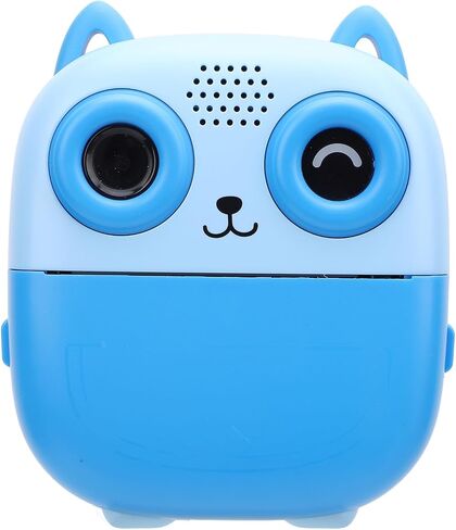 Fabater Instant Camera, 48MP 1080P Thermal Printing 2.4 Inch Screen 6X Zoom Portable Travel Kids Camera, Instant Print with Type C Charging 1300mAh Battery Music Games for Boys (Blue) in Saudi Arabia