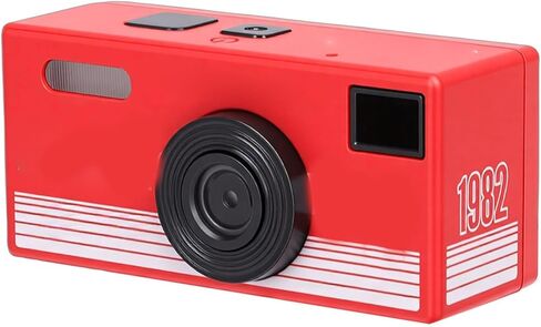 Vikye Mini Keychain Camera, 1080P HD Video Tiny Retro Digital Camera with 0.96 Inch Color Screen, Portable Video Recorder for Travel, Party and Vlog (Red) in Kuwait