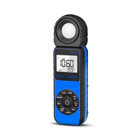 Compact Digital Lux Meter, 3999 Counts Bar Graph Display, SIL Light Filtering Diode Transducers for Plant Growth Monitoring(Blue) in Kuwait