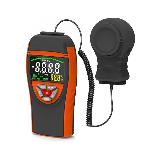Digital Illuminance Meter,High Accuracy and Fast Response,Light Detector: Used for Light Detection,LCD Display,1-400,000Lux(8801C) in Saudi Arabia