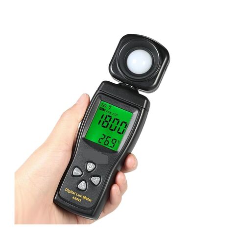Mini Digital Lux Meter LCD Display Handheld Illuminometer Luminometer Photometer Luxmeter Light Meter 0-200000 Lux in Kuwait