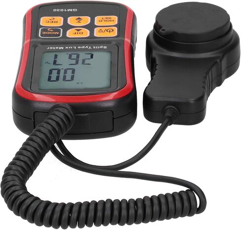 Digital Light Meter, 0~200,000Lx Digital Illuminometer Luxmeter Light Testing Instrument with UART Connector for Photography, Office, Laboratory, Stage, Planting in Kuwait
