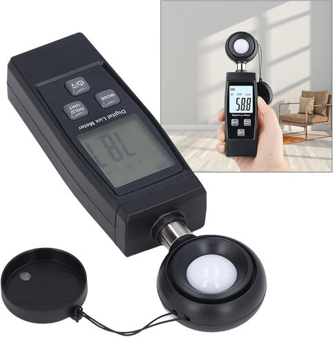 RZ851 Digital Illuminance Meter, Handheld Portable Light Meter, par Meter Luxmeter for Animal Husbandry Mining Industries, (Battery Not Included) in Kuwait