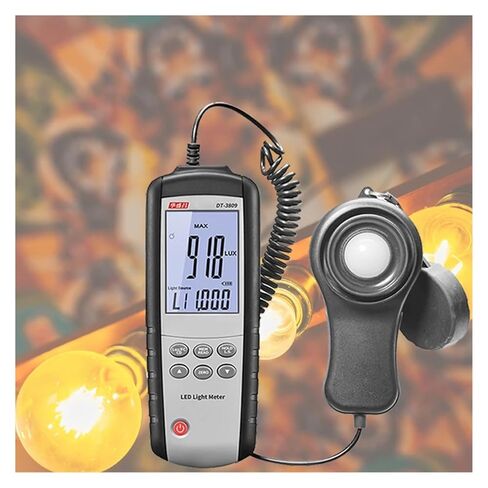 LED Light Meter 400000 Lux/FC Tester Measures Lux/Fc - LED/Fluorescent, Industrial, Household, Photography in Kuwait