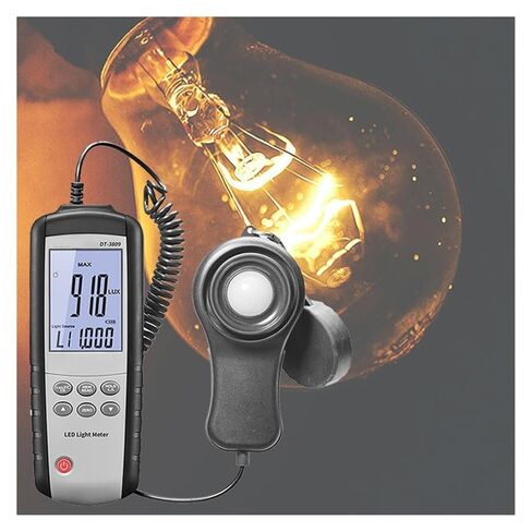 LED Light Meter 400000 Lux/FC Tester Measures Lux/Fc - LED/Fluorescent, Industrial, Household, Photography in Kuwait
