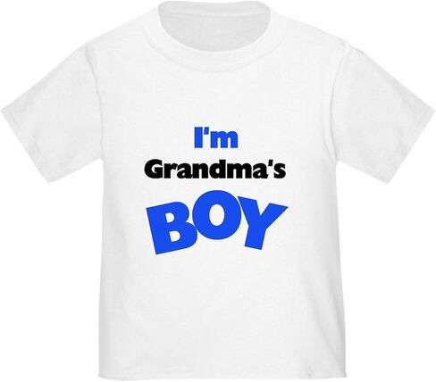 CafePress I'm Grandma's Boy Toddler T Shirt Cute Toddler Graphic Tee, 100% Cotton in Kuwait