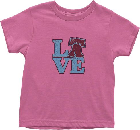 Love Philly Liberty Bell Toddler T-Shirt, Soft Cotton in Kuwait