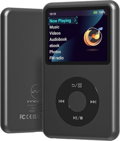 64Gb Mp3 Player with Bluetooth Y1 Portable Music Digital Players Supports Playlist Audiobook Video Nice Gadget for Kids Silver in Kuwait
