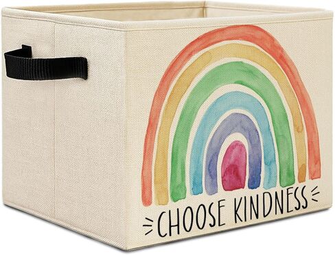 Inspirational Teacher Gifts Storage Bins,Boho Rainbow Storage Basket Organizer for Classroom Kids Room Nursery Playroom Clothes Toys Books,Teacher Gifts,Back to School Decor in Saudi Arabia