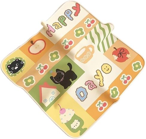 Cosmetics Storage Cloth, cat Grooming wrap Cloth, Portable Storage, Suitable for pet Comfort, Storage and Protection of Cosmetics and Lenses(Small animals-19.7inch) in Kuwait