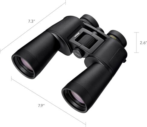 Nikon Action 12x50 Binocular | Multilayer-Coated Nikon Optics, high-Power 12x Magnification, Bright 50mm Objective Lenses, Turn-and-Slide Adjustable eyecups and Tripod-Ready Porro-Prism Design in Kuwait