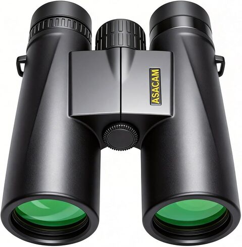 Asacam 12x42 Binoculars for Adults, High Powered Binoculars with Large Eyepiece, Lightweight HD BAK4 Prism for Bird Watching, Travel, Hunting, Camping, Sports in Kuwait