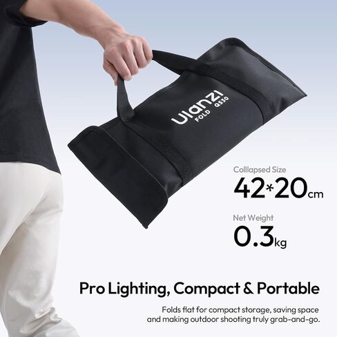 ULANZI FOLD QS30 صندوق سوفت بوكس ​​مثمن، 11.81 بوصة/30 سم صغير بوينز جبل سريع التحرير صندوق سوفت بوكس ​​مثمن مع قماش ناعم وشبكة قرص العسل، خفيف الوزن وقابل للطي ناشر ضوء محمول لضوء COB in Kuwait