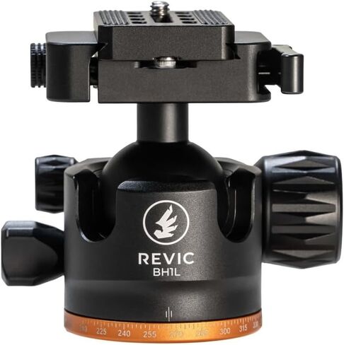 Revic BH1L Ball Head with Lever Clamp, Arca-Swiss Standard, 360 Panning, 44 lbs Load, Machined Aluminum (PD-G2060) in Kuwait