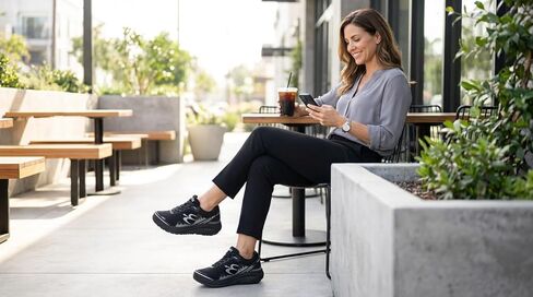 g-defy Mighty Walk Women’s Orthopedic Comfort Shoes for Standing All Day | VersoShock Shock-Absorbing Sole | Diabetic Shoes | Wide Toe Box | Supportive Walking Shoes in Kuwait