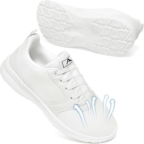 Womens Walking Shoes Lightweight: All-Day Comfort Breathable Mesh Tennis Sneakers Non Slip for Casual Work Travel Gym in Kuwait