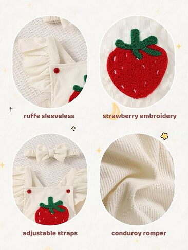 GEMLON Newborn Girl Clothes Ruffled Sleeveless Embroidery Baby Girl Romper with Headband Jumpsuit Outfits Onesies 0-18 Months in Saudi Arabia