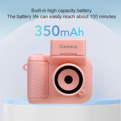 GOWENIC 1080P Tiny Digital Camera 1.44 Inch HD Display Mini Thumb Sized Keychain Camera Built in Flash with 32GB Memory Card Portable for Daily Recording Travel (Pinkish) in Saudi Arabia