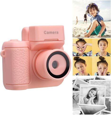 GOWENIC 1080P Tiny Digital Camera 1.44 Inch HD Display Mini Thumb Sized Keychain Camera Built in Flash with 32GB Memory Card Portable for Daily Recording Travel (Pinkish) in Saudi Arabia