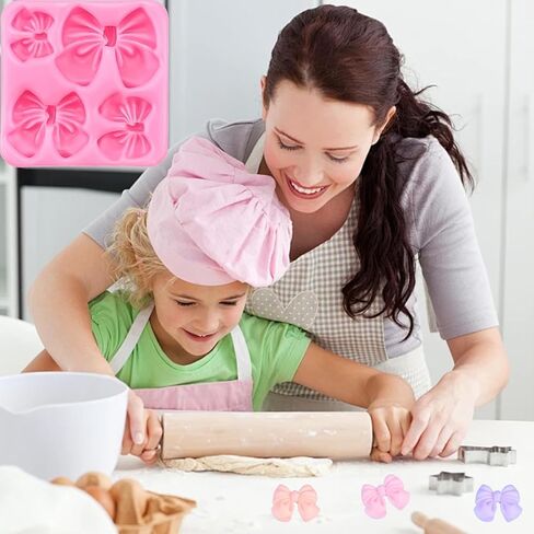 4 Pcs Baroque Style Photo Frame Silicone Molds, Mini Frame Silicone and Air Dry Clay Molds for Crafts（Pink） in Saudi Arabia