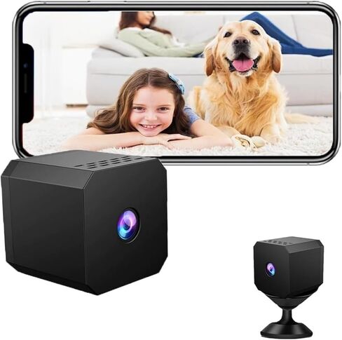 كاميرا Nanny Cam اللاسلكية - لا حاجة إلى شبكة WiFi، رؤية ليلية بدقة 1080 بكسل وتنبيهات الحركة، إعداد سهل عبر البلوتوث، نقطة اتصال AP، تطبيق هاتف لأمن المنزل للأطفال/الحيوانات الأليفة/المسنين in Kuwait