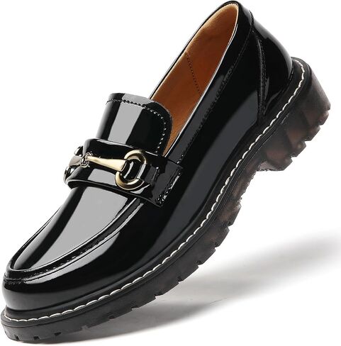 Loafers for Women Black Low Heel Womens Loafers & Slip-Ons Flats Classic Penny Loafers Shoes Ladies Work Comfortable Business Casual Dressy Shoes in Saudi Arabia