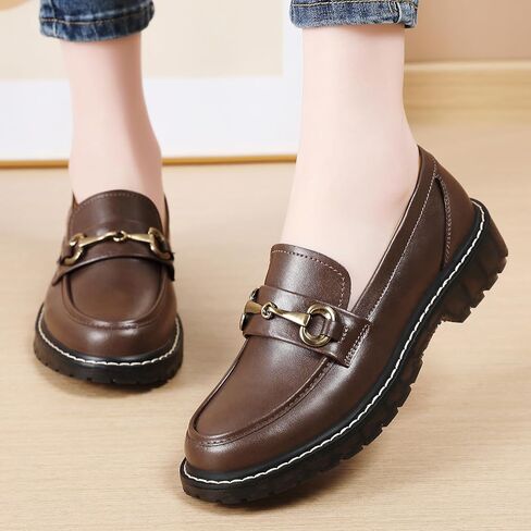 Loafers for Women Black Low Heel Womens Loafers & Slip-Ons Flats Classic Penny Loafers Shoes Ladies Work Comfortable Business Casual Dressy Shoes in Saudi Arabia