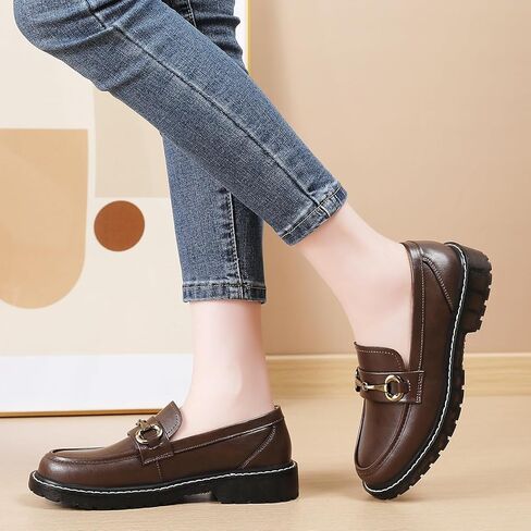 Loafers for Women Black Low Heel Womens Loafers & Slip-Ons Flats Classic Penny Loafers Shoes Ladies Work Comfortable Business Casual Dressy Shoes in Saudi Arabia