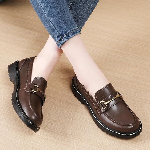 Loafers for Women Black Low Heel Womens Loafers & Slip-Ons Flats Classic Penny Loafers Shoes Ladies Work Comfortable Business Casual Dressy Shoes in Saudi Arabia