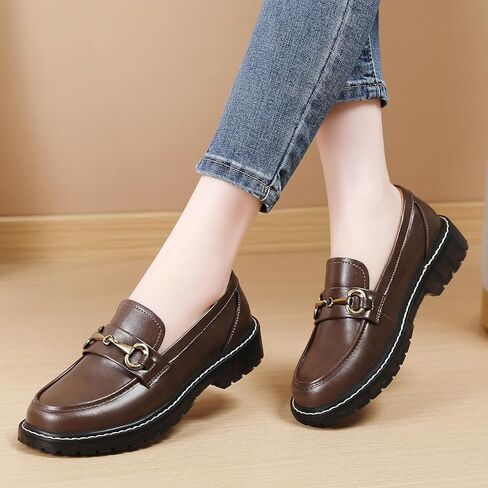 Loafers for Women Black Low Heel Womens Loafers & Slip-Ons Flats Classic Penny Loafers Shoes Ladies Work Comfortable Business Casual Dressy Shoes in Saudi Arabia