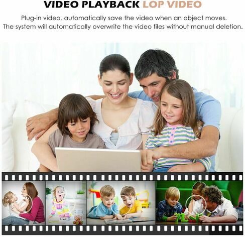 كاميرا WiFi 1080P HD رؤية ليلية بالأشعة تحت الحمراء مع لمبة للمراقبة عن بعد وكاميرا أمان داخلية لمراقبة الأطفال وكاميرا للكلاب مع صفارة إنذار صوتية وكشف الحركة باللون الأبيض in Kuwait