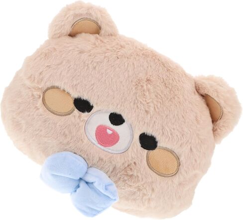 Cabilock Plush Bear Shaped Soft Embroidered Bow Cushion for Comfort Universal Travel Support Adults in Kuwait